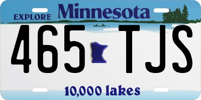 MN license plate 465TJS