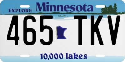 MN license plate 465TKV