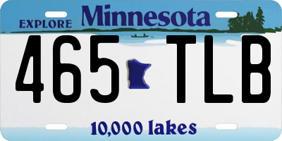 MN license plate 465TLB