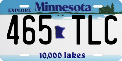 MN license plate 465TLC