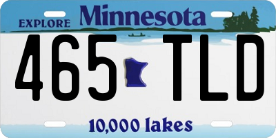 MN license plate 465TLD