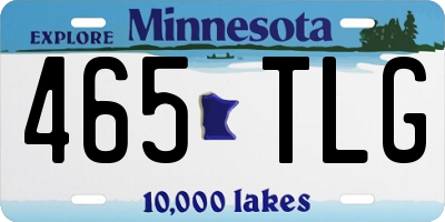 MN license plate 465TLG