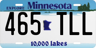 MN license plate 465TLL