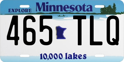 MN license plate 465TLQ