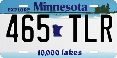 MN license plate 465TLR
