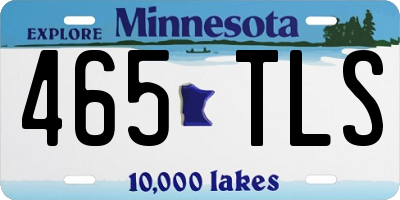MN license plate 465TLS
