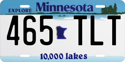 MN license plate 465TLT