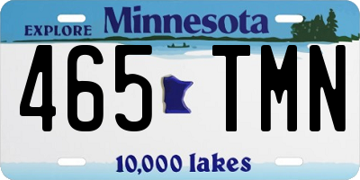 MN license plate 465TMN