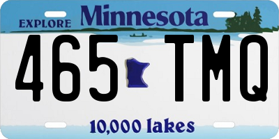 MN license plate 465TMQ