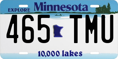 MN license plate 465TMU