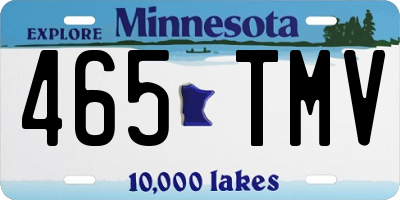 MN license plate 465TMV