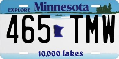 MN license plate 465TMW