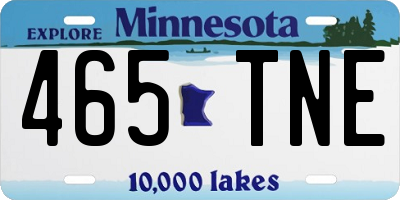 MN license plate 465TNE