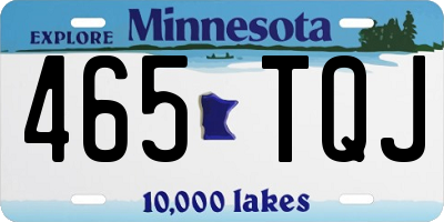 MN license plate 465TQJ