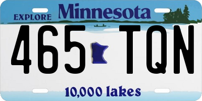 MN license plate 465TQN