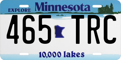 MN license plate 465TRC