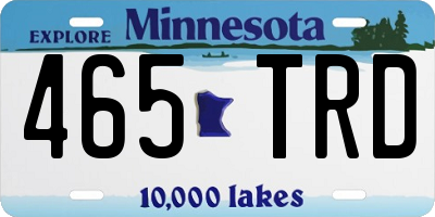 MN license plate 465TRD