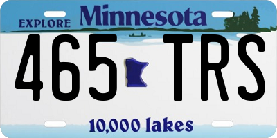 MN license plate 465TRS