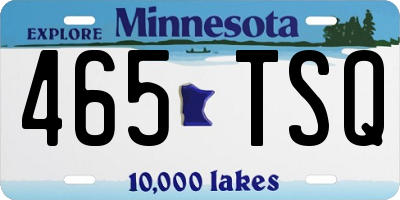 MN license plate 465TSQ