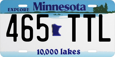 MN license plate 465TTL
