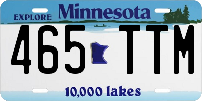 MN license plate 465TTM