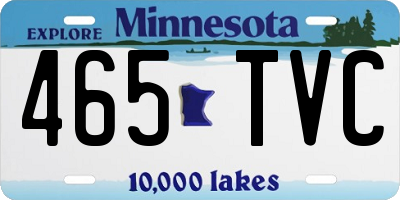 MN license plate 465TVC