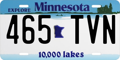 MN license plate 465TVN