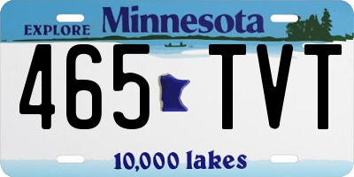 MN license plate 465TVT