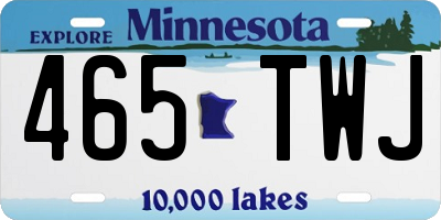 MN license plate 465TWJ