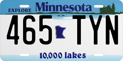 MN license plate 465TYN