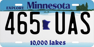 MN license plate 465UAS