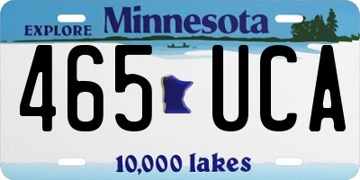 MN license plate 465UCA