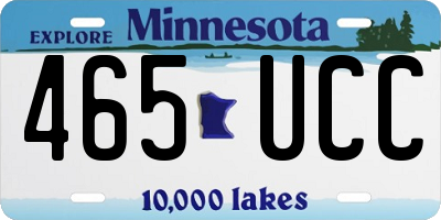 MN license plate 465UCC