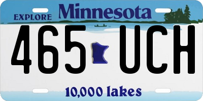 MN license plate 465UCH