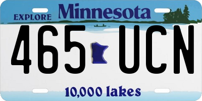 MN license plate 465UCN