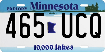MN license plate 465UCQ