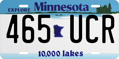 MN license plate 465UCR