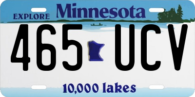 MN license plate 465UCV
