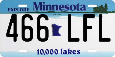 MN license plate 466LFL