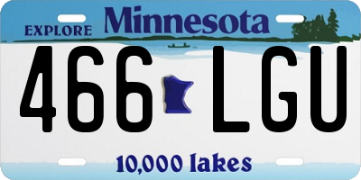 MN license plate 466LGU