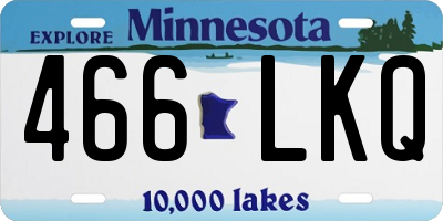 MN license plate 466LKQ