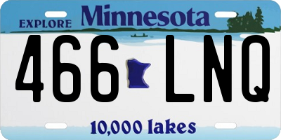 MN license plate 466LNQ