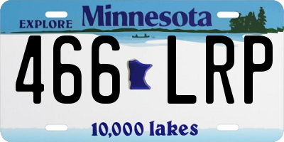 MN license plate 466LRP