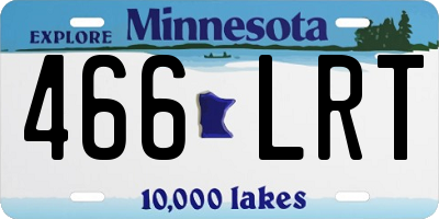 MN license plate 466LRT