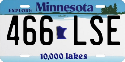 MN license plate 466LSE