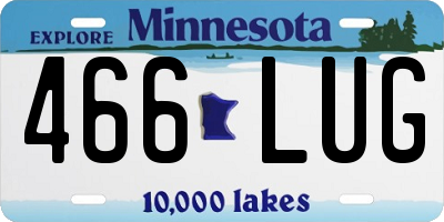 MN license plate 466LUG