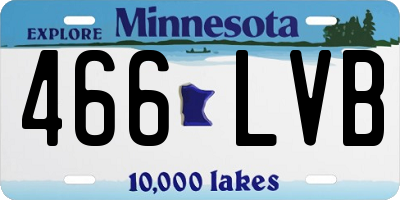 MN license plate 466LVB