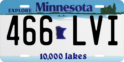 MN license plate 466LVI