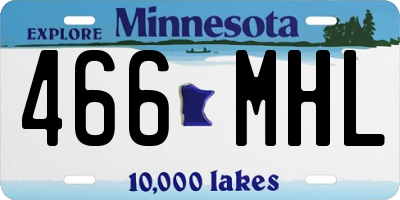 MN license plate 466MHL