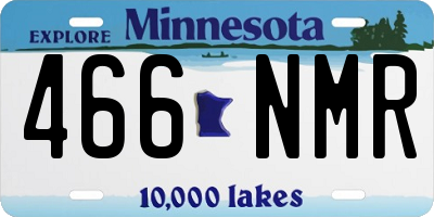 MN license plate 466NMR